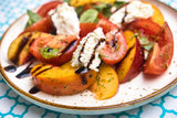 Tomato, Peach & Light Ricotta Salad