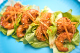 Korean BBQ Shrimp & Avocado Lettuce Wraps