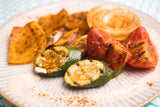Piri Piri Grilled Vegetable Platter with Yogurt Drizzle